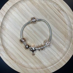 Rosegold charm bracelet